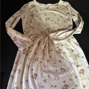 Floral and Animal Print Dress